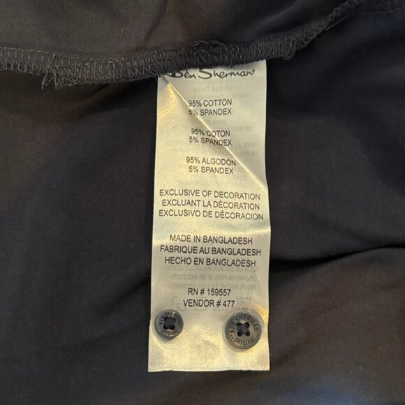 Ben Sherman Navy Blue Short Sleeve Knit Shirt - Size XL - New with Tags - Picture 5 of 6